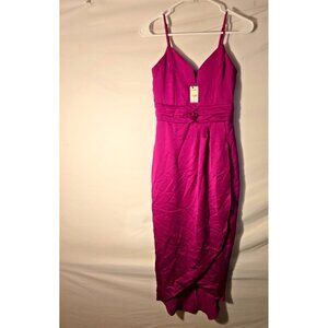 NWT New Express Slinky Pink Evening Dress Cockail Womens Juniors Size XS